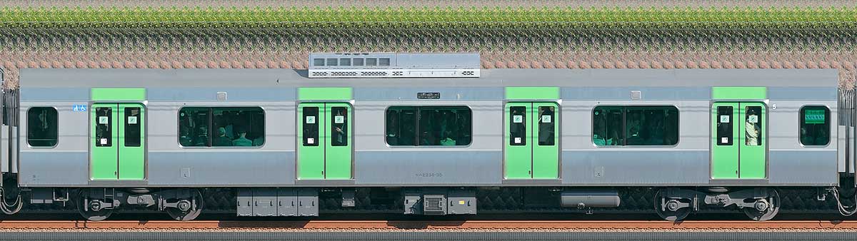 JR東日本E235系モハE234-35山側（東京駅基準）の側面写真