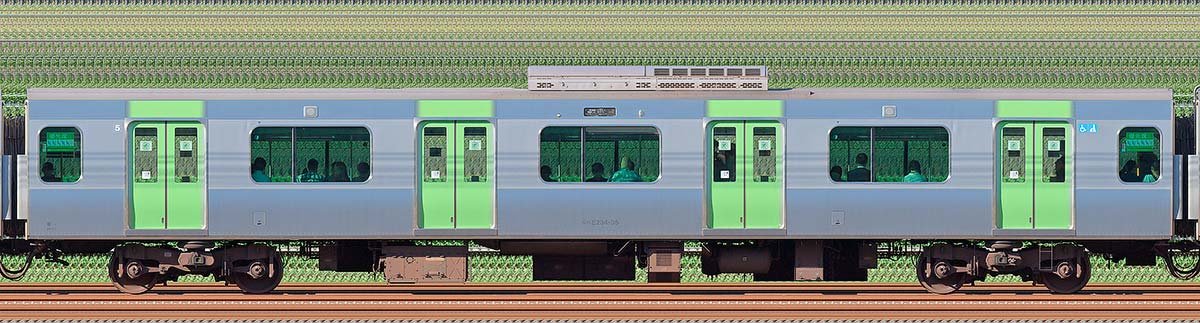 JR東日本E235系モハE234-35海側（東京駅基準）の側面写真
