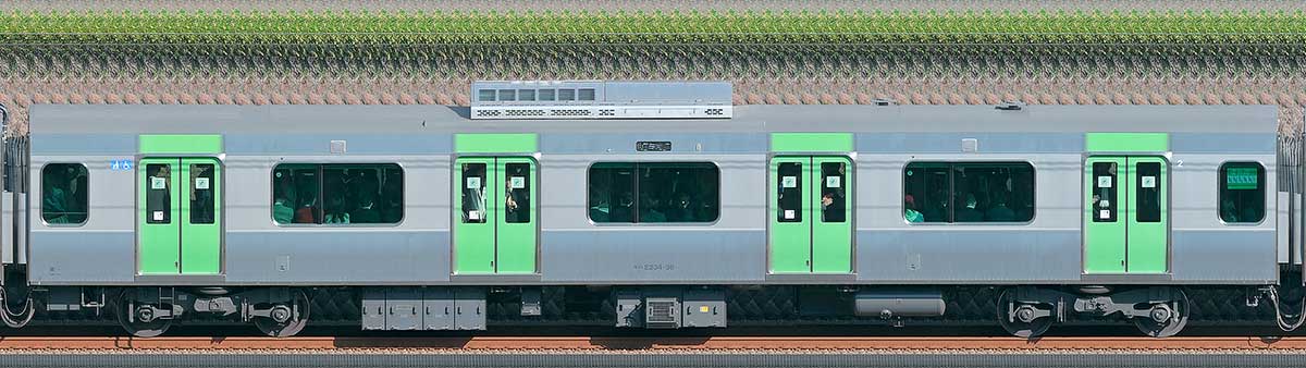 JR東日本E235系モハE234-36山側（東京駅基準）の側面写真