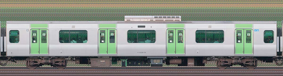 JR東日本E235系モハE234-52(次世代VVVFインバータ装置搭載)海側(東京駅基準)の側面写真