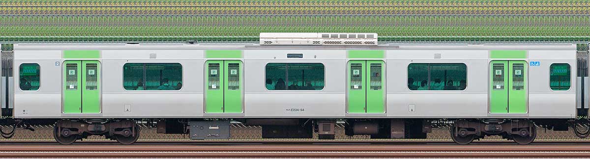 JR東日本E235系モハE234-54海側（東京駅基準）の側面写真