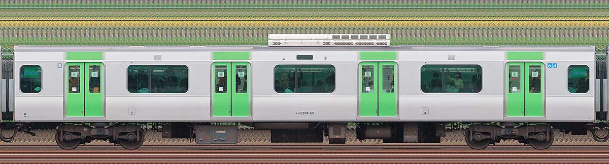 JR東日本E235系モハE234-88海側（東京駅基準）の側面写真