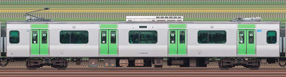 JR東日本E235系モハE235-89海側（東京駅基準）の側面写真