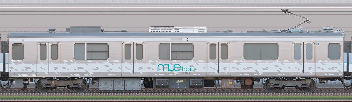 JR東日本209系「MUE-Train」モヤ209-3山側の側面写真