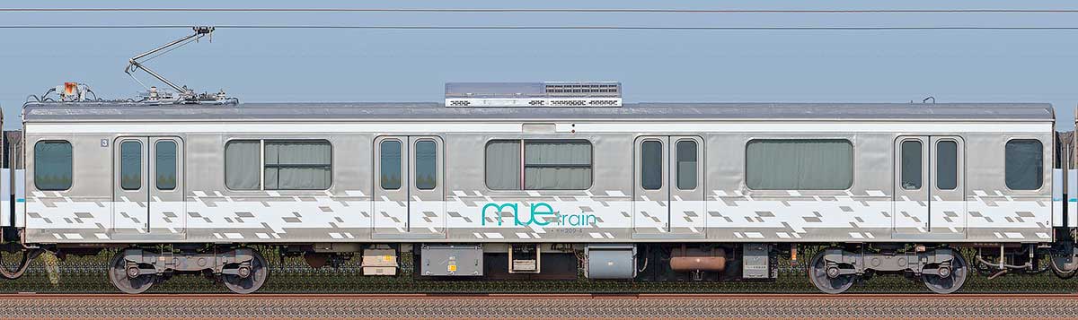 JR東日本209系「MUE-Train」モヤ209-4海側の側面写真
