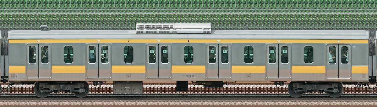 JR東日本E231系サハE230-35山側の側面写真