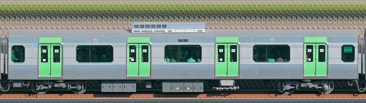JR東日本E235系サハE234-12山側（東京駅基準）の側面写真