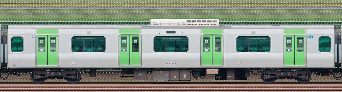 JR東日本E235系サハE234-18海側（東京駅基準）の側面写真