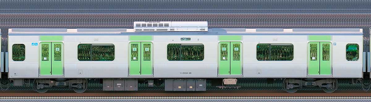 JR東日本E235系サハE234-30山側（東京駅基準）の側面写真