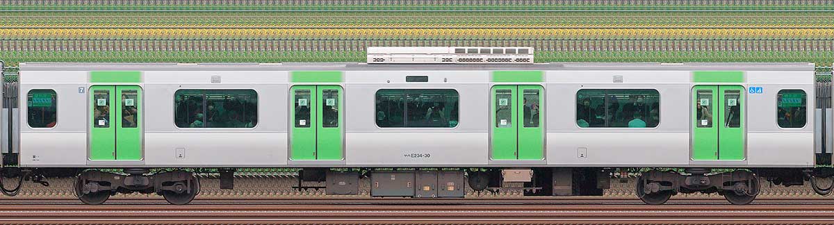 JR東日本E235系サハE234-30海側（東京駅基準）の側面写真