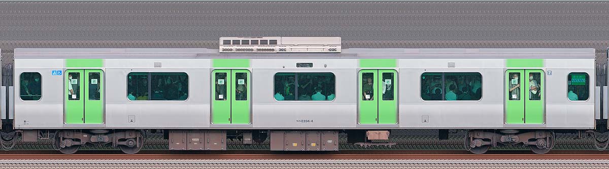 JR東日本E235系サハE234-4山側（東京駅基準）の側面写真