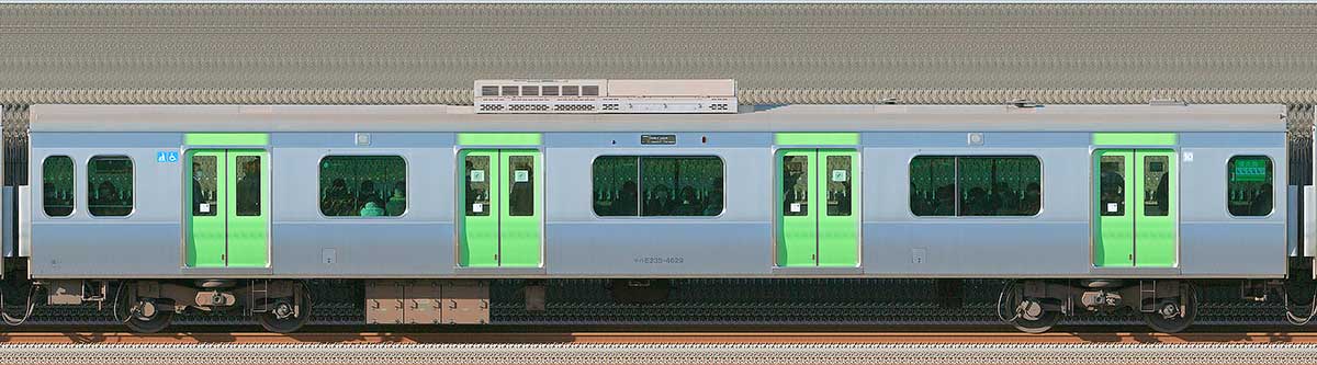 JR東日本E235系サハE235-4629山側（東京駅基準）の側面写真