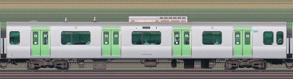JR東日本E235系サハE235-4629(2025年)海側(東京駅基準)の側面写真