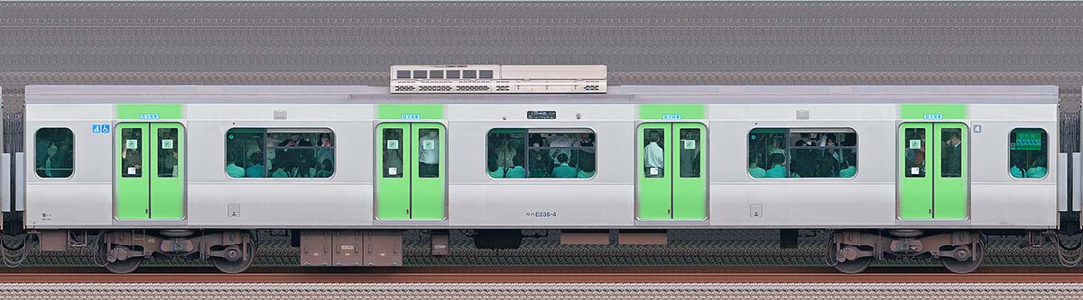 JR東日本E235系サハE235-4山側（東京駅基準）の側面写真