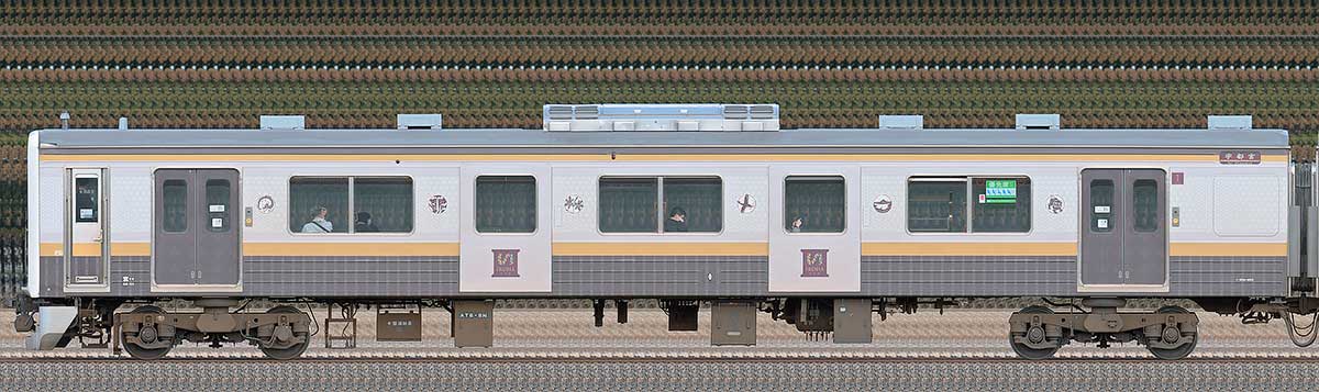 JR東日本205系600番台「いろは」クハ204-603海側の側面写真