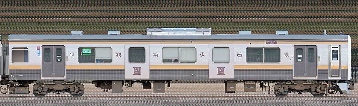JR東日本205系600番台「いろは」クハ205-603海側の側面写真