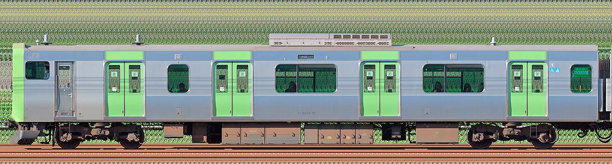 JR東日本E235系クハE234-12海側（東京駅基準）の側面写真