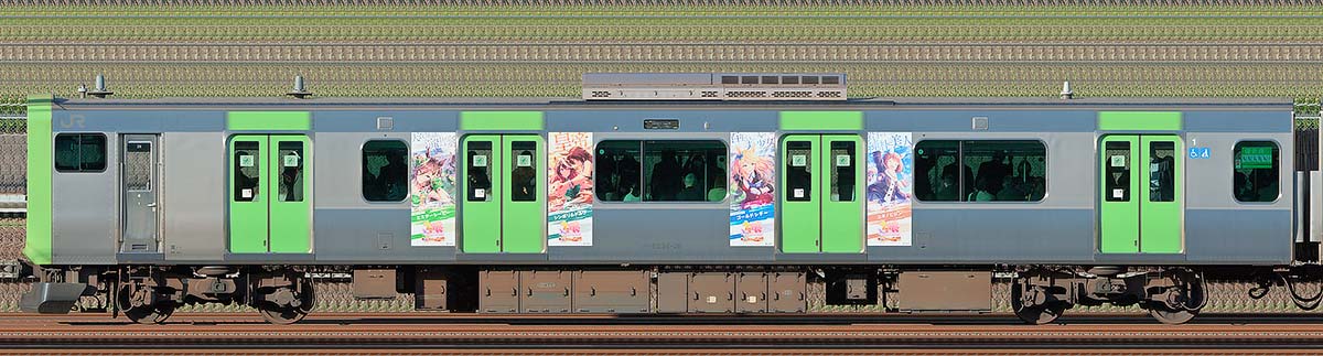 JR東日本E235系クハE234-28「ウマ娘 プリティーダービー」2周年記念ラッピング海側（東京駅基準）の側面写真