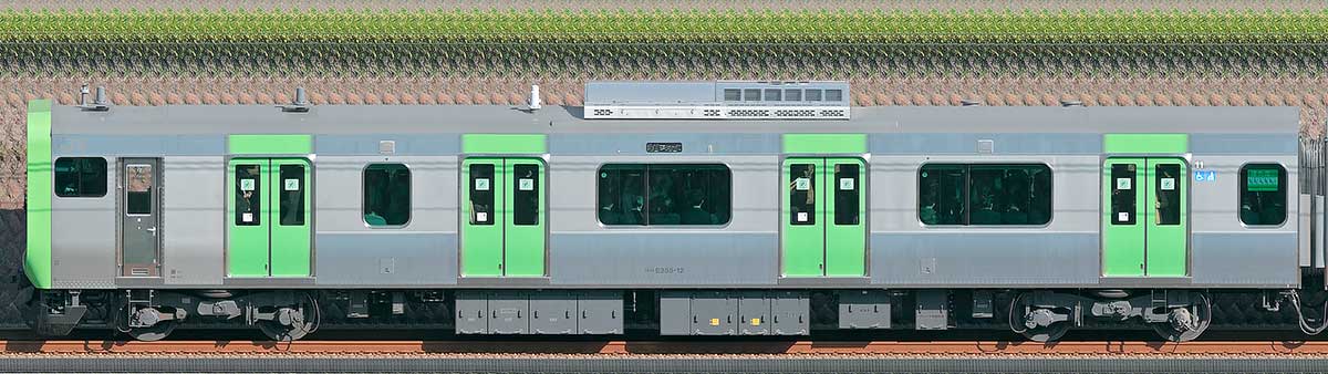 JR東日本E235系クハE235-12山側（東京駅基準）の側面写真