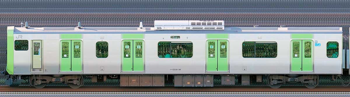 JR東日本E235系クハE235-30山側（東京駅基準）の側面写真