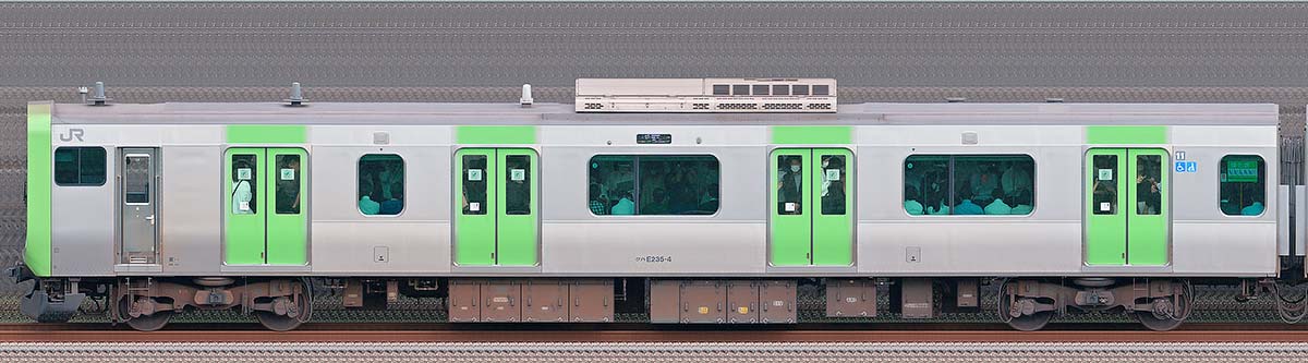 JR東日本E235系クハE235-4山側（東京駅基準）の側面写真