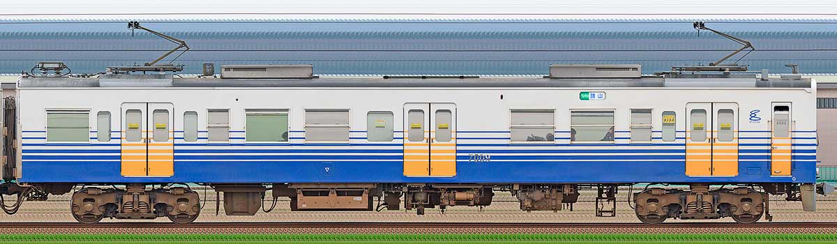 えちぜん鉄道MC7000形7009海側の側面写真