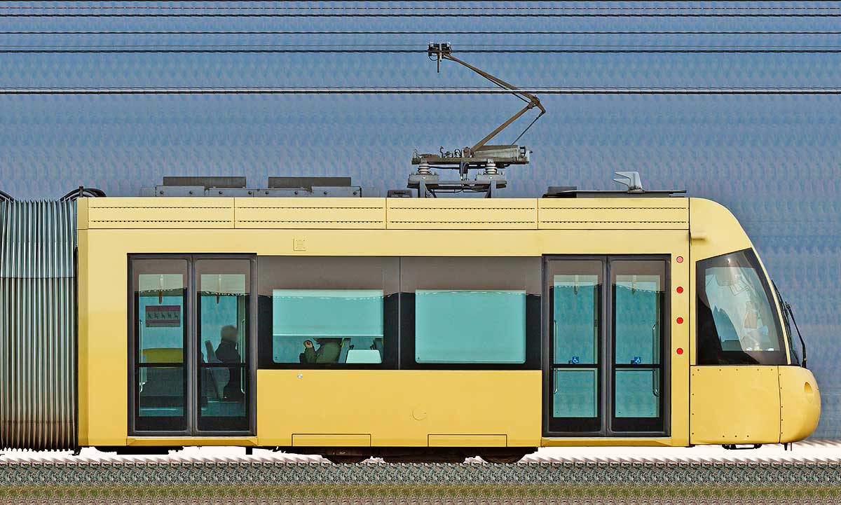 えちぜん鉄道L形「ki-bo」L-02A海側の側面写真