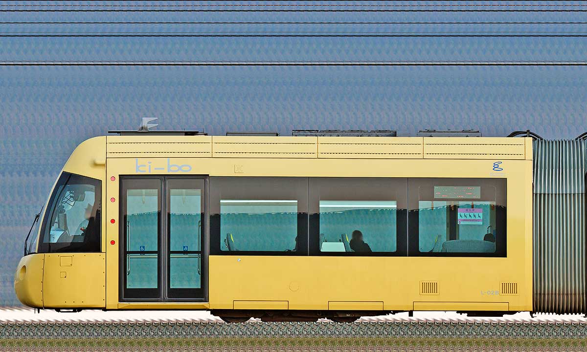 えちぜん鉄道L形「ki-bo」L-02Bの側面写真｜RailFile.jp｜鉄道車両 