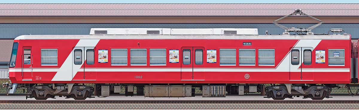 遠州鉄道1000形モハ1002東側の側面写真