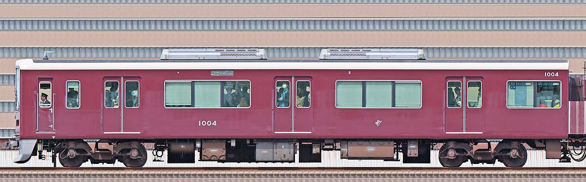 阪急1000系C#1004山側の側面写真