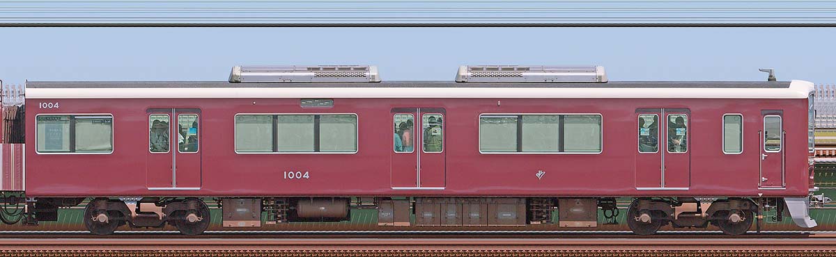 阪急1000系C#1004浜側の側面写真