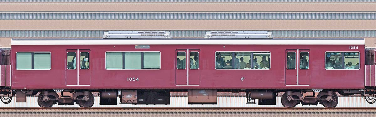 阪急1000系C#1054山側の側面写真