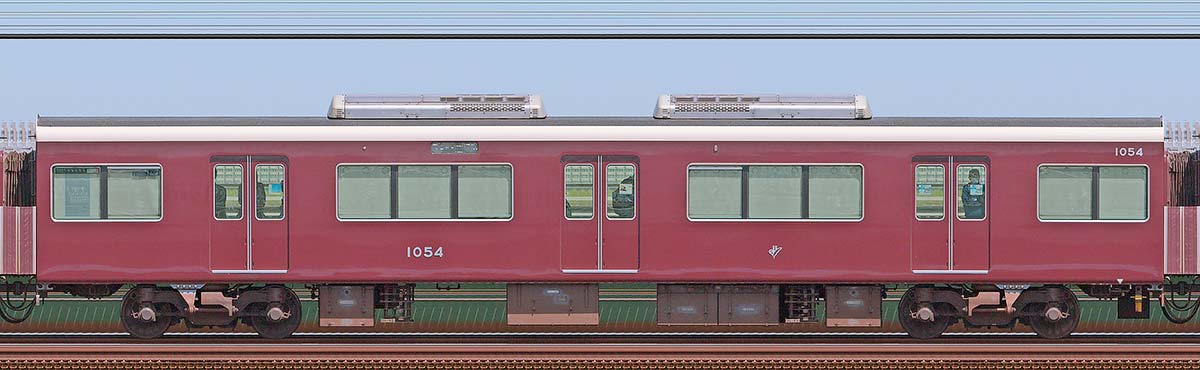 阪急1000系C#1054浜側の側面写真
