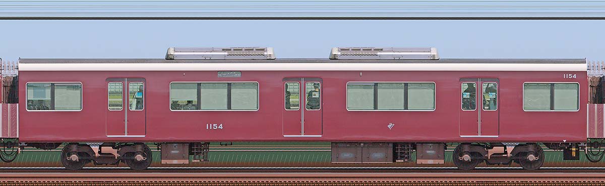 阪急1000系C#1154浜側の側面写真