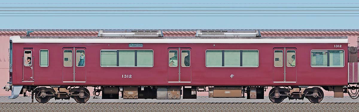 阪急1300系C#1312東側の側面写真