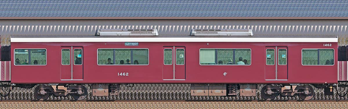 阪急1300系C#1462西側の側面写真
