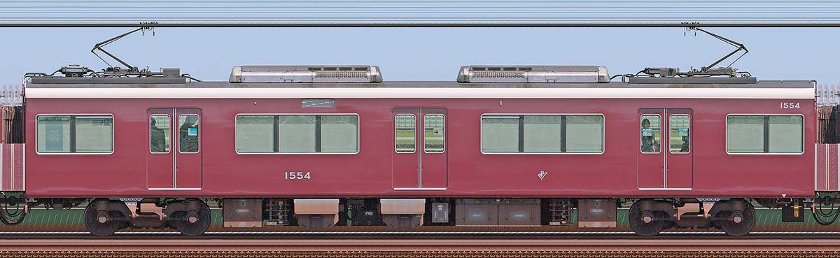 阪急1000系C#1554浜側の側面写真