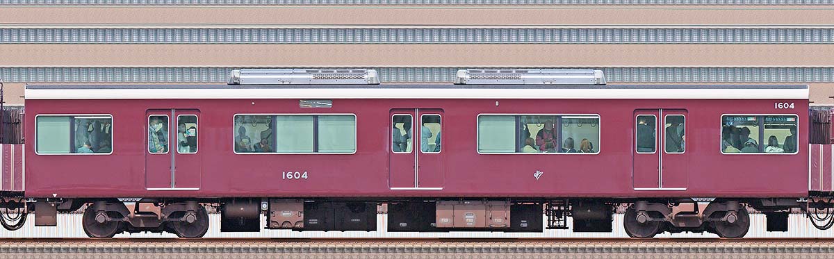 阪急1000系C#1604山側の側面写真