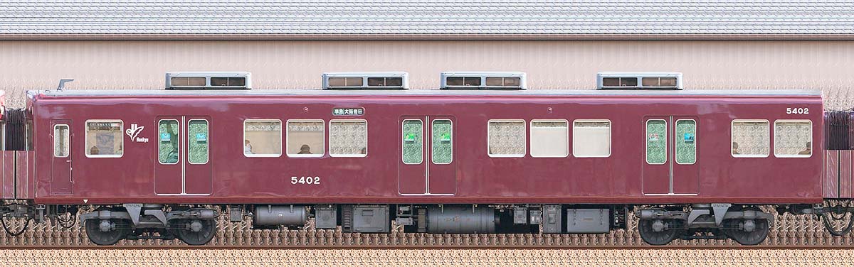 阪急5300系C#5402西側の側面写真