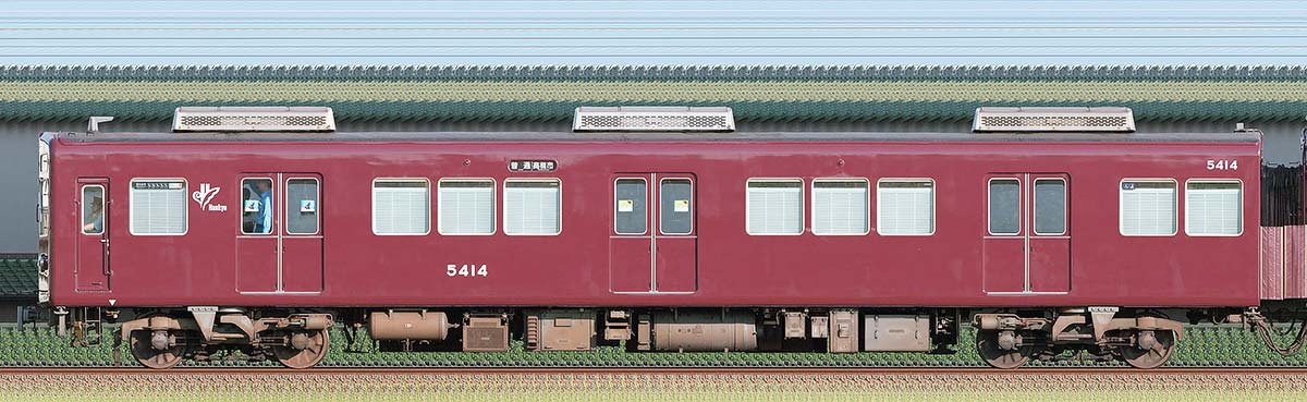 阪急5300系C#5414西側の側面写真