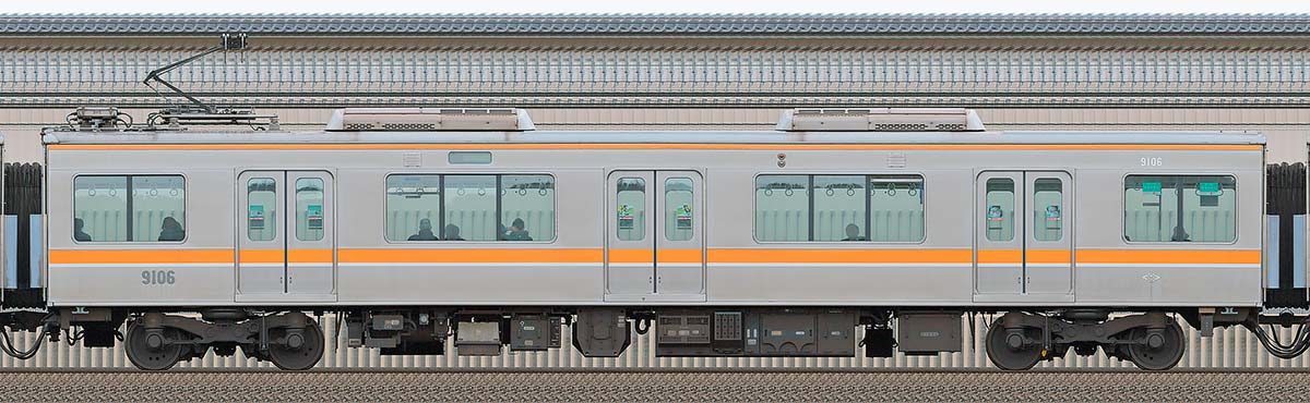 阪神9000系9106山側の側面写真
