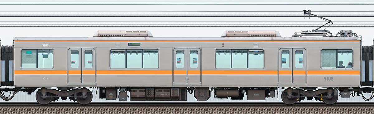 阪神9000系9106浜側の側面写真