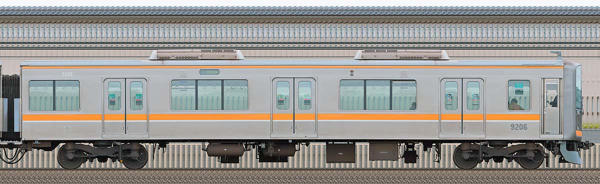 阪神9000系9206山側の側面写真