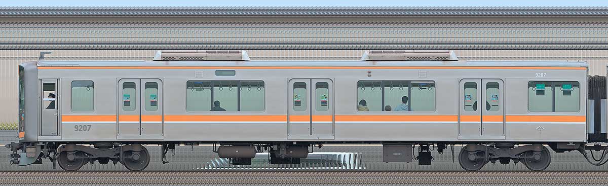 阪神9000系9207山側の側面写真