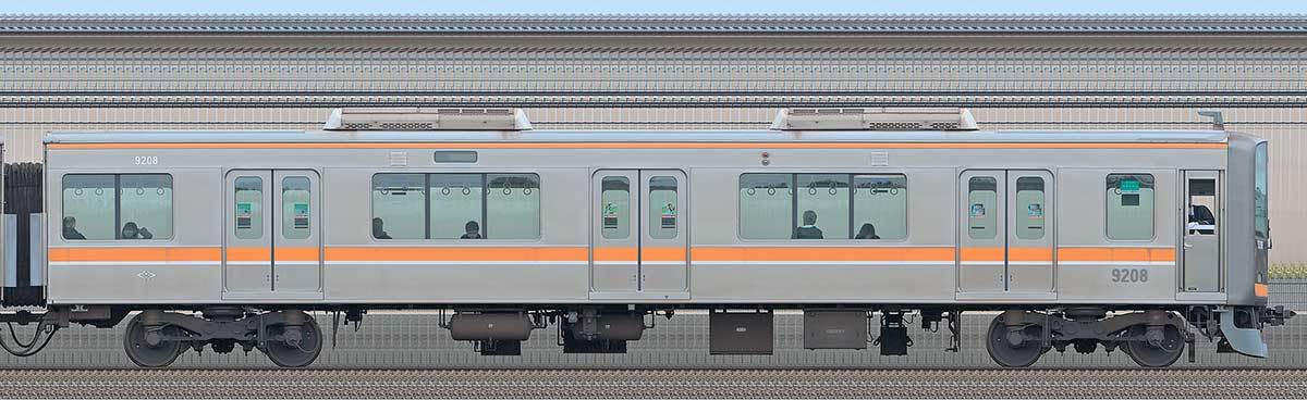阪神9000系9208山側の側面写真