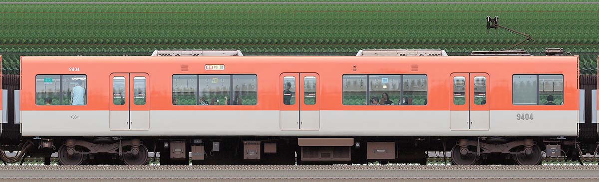阪神9300系9404浜側の側面写真