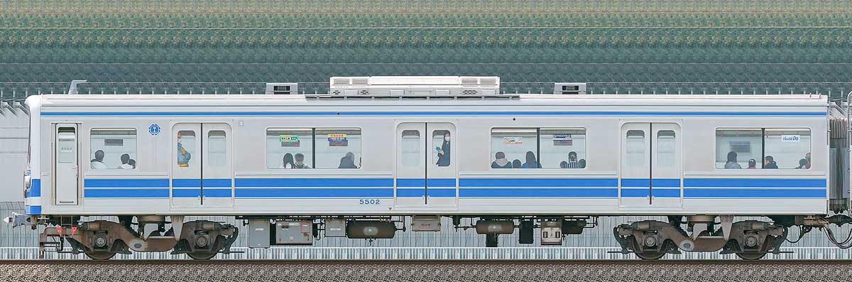 伊豆箱根鉄道5000系クハ5502海側の側面写真