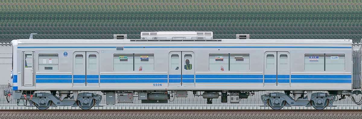 伊豆箱根鉄道5000系クハ5506海側の側面写真