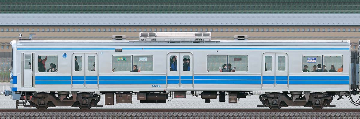 伊豆箱根鉄道5000系クハ5506（CBTCアンテナ付き）海側の側面写真