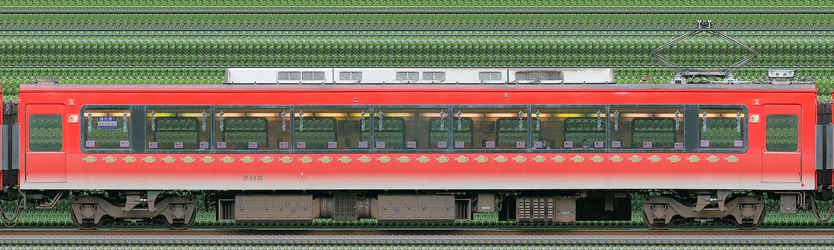 伊豆急行2100系「～Izukyu KINME Train～」モハ2112海側の側面写真